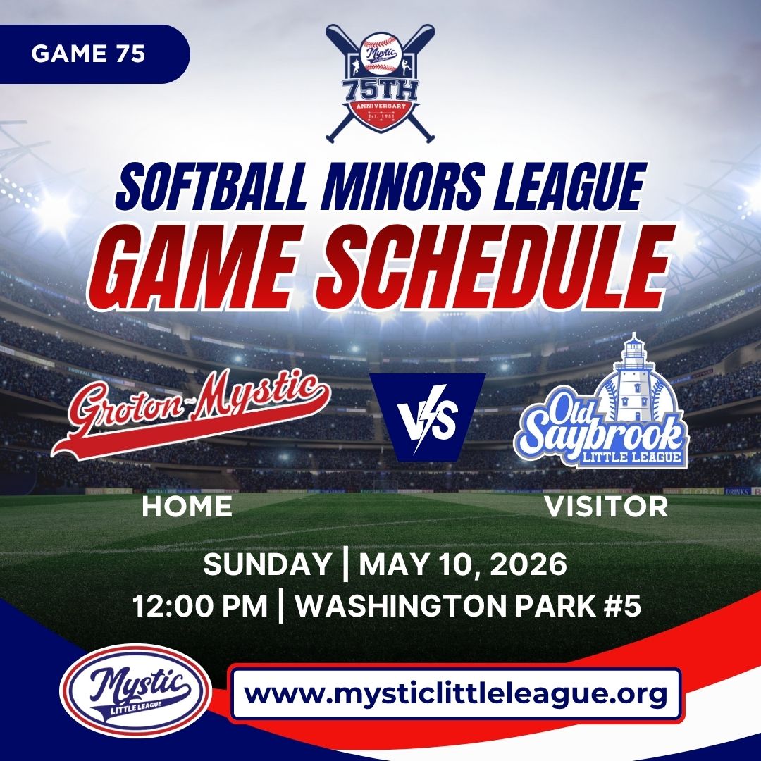 Minors Groton Mystic vs Old Saybrook Little League