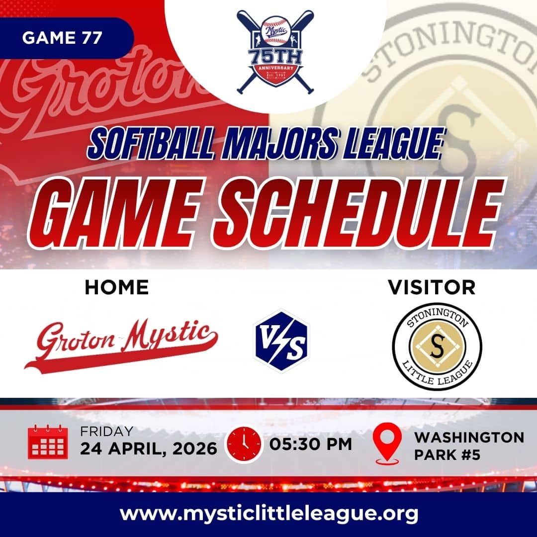 Majors Groton Mystic vs Stonington Little League