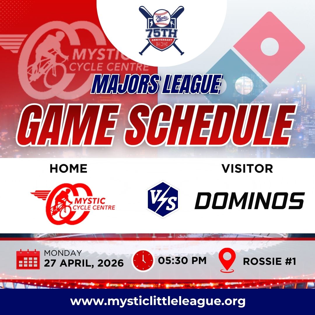 Mystic Cycle Centre vs Dominos April 27, 2026
